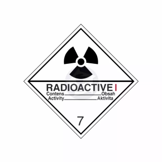 ADR č. 7A – Rádioaktívna látka v kusoch kategórie I