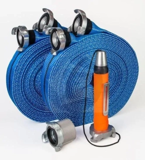 Sada na 60 m prekážok LASER so spojkami Rott TWIST 2.0 (10,25m - deti) blue