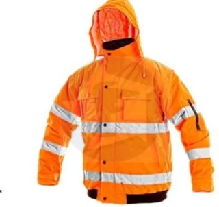 Výpredaj - Pilot bunda zateplená oranžová XXL - 1 ks