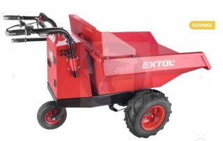 Transportér elektrickým s pohonom, 400kg, 200l, 48V/15Ah, EXTOL PREMIUM