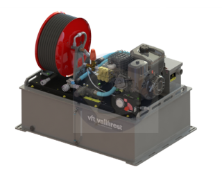Vallfirest SKID UNIT UTV - výsokotlakový hasiaci systém B&S XR10,RK24,10 pre štvorkolky  nádrž 150 l,280 l,320 l