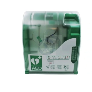 AED skrinka s alarmom, kódovým zámkom a vyhrievaním AIVIA 210 OUTDOOR